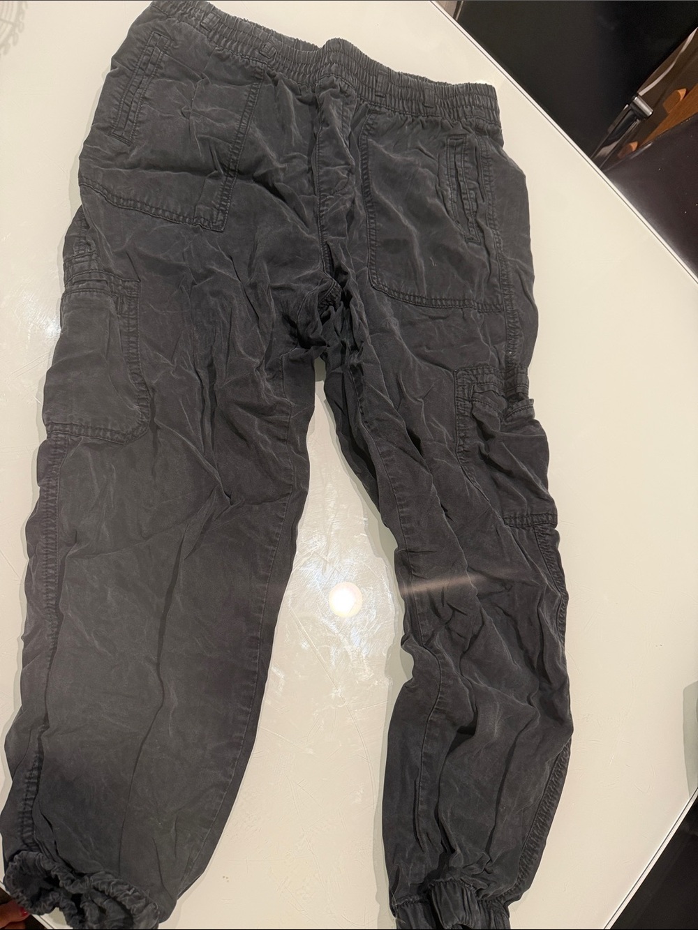 American Eagle Outfitters Black Cargo Jogger Pants